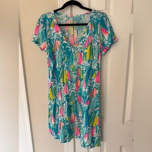 Lilly Pulitzer cuffed sleeve t-shirt dress